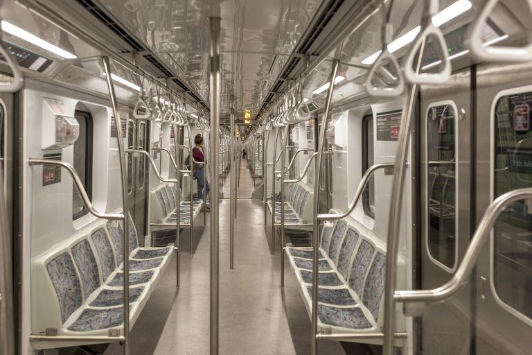 Disminuyó un 97% en subtes la cantidad de pasajeros (Foto: Sarah Pabst/Bloomberg)