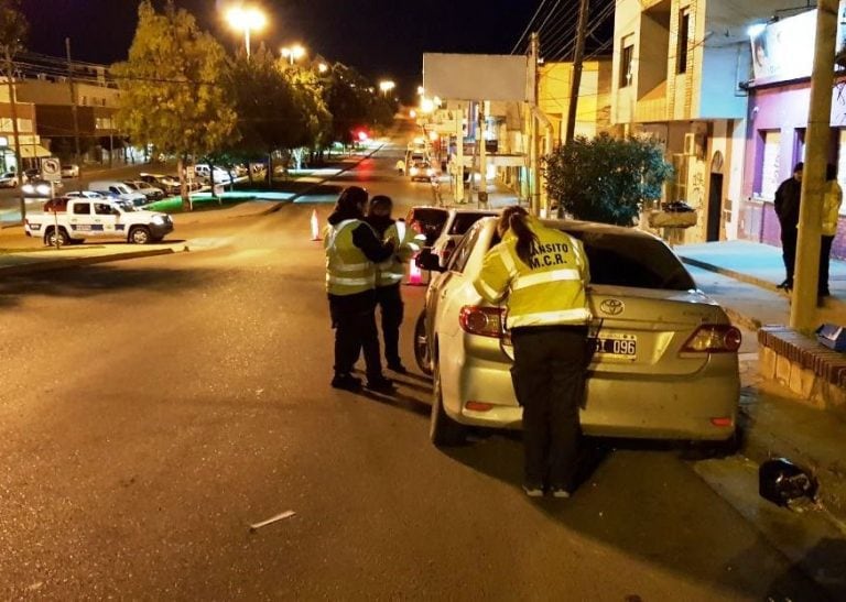 El control se llevó a cabo en la madrugada del domingo.