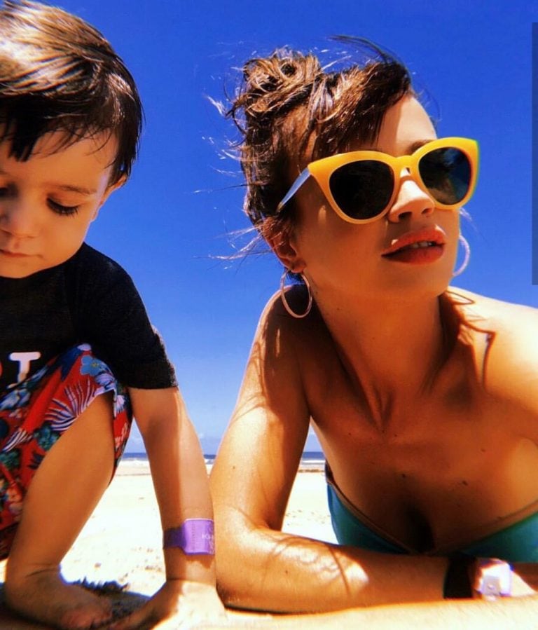 Celeste Cid y su hijo Antón (Foto: mcelestia)