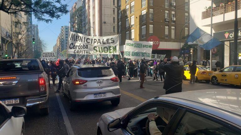 Protesta del Suoem. (José Hernández)