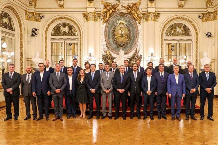 Alberto Fernández con los gobernadores 