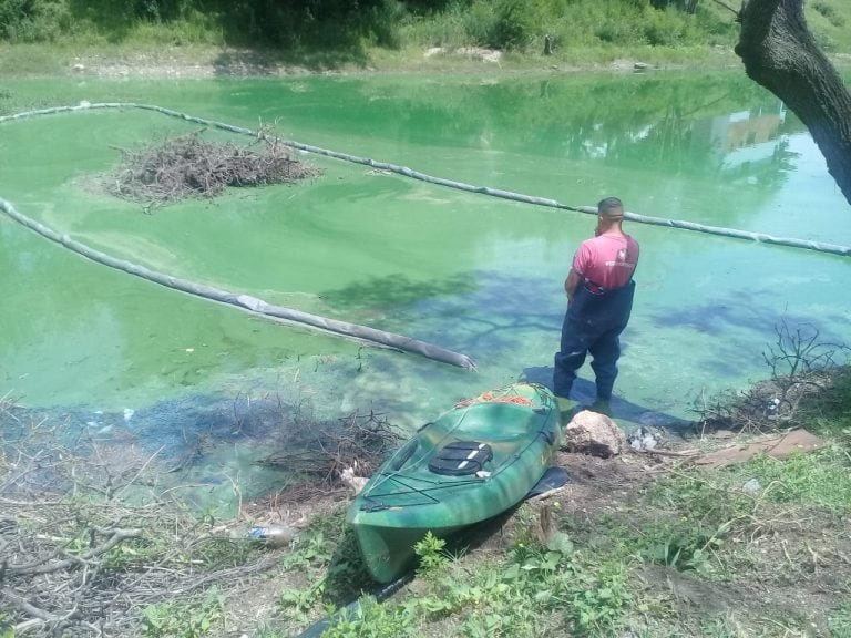 Limpieza del lago San Roque