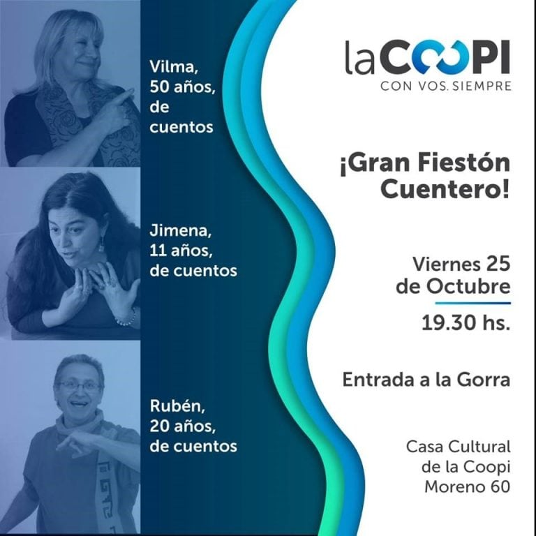 Evento especial en la Casa de la Cultura de la Coopi en Carlos Paz.