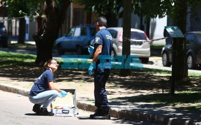 Tireoteo en el centro de La Plata: no hay heridos. Fotos: El Día.