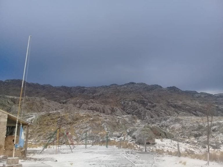 Las fotos de la nevada en el Champaquí.