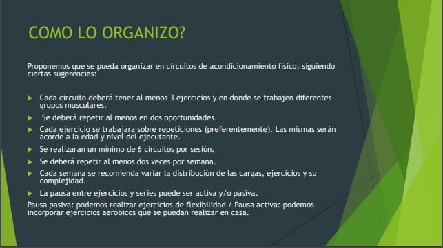 capacitación organizada por la Dirección de Deportes