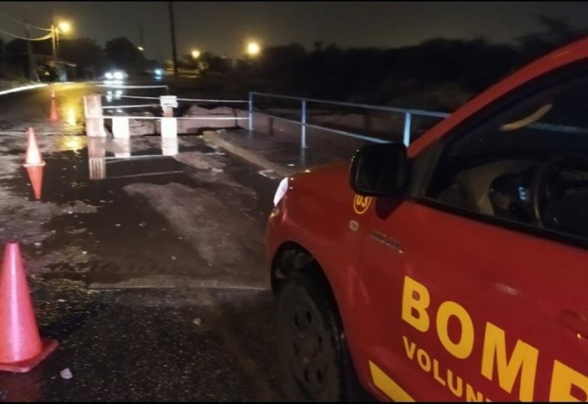 Nuevamente se derrumbó el puente del barrio Néstor Kirchner