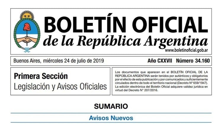 Boletín Oficial 24 de julio de 2019 (Web)