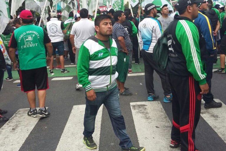 Elías Guzman, secretario adjunto de Camioneros.