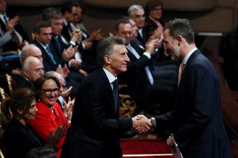 Mauricio Macri y Felipe VI