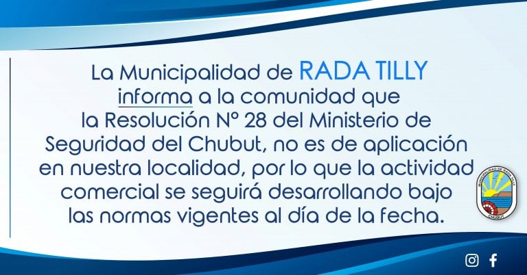 Comunicado Rada Tilly