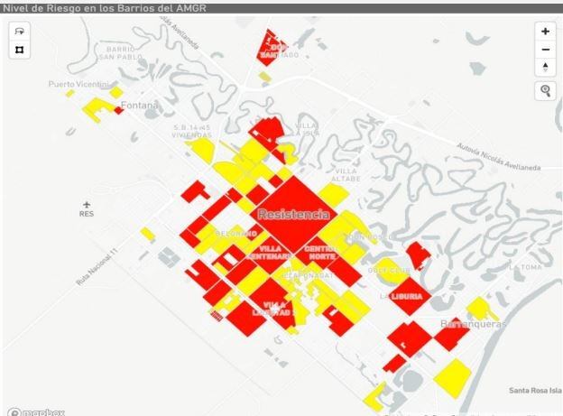 Ya son 31 los barrios críticos por contagios de coronavirus en el Gran Resistencia