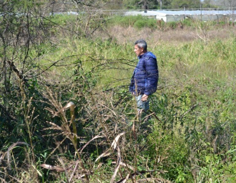 Lugar donde encontraron la posible arma homicida. (Fuente: Época).