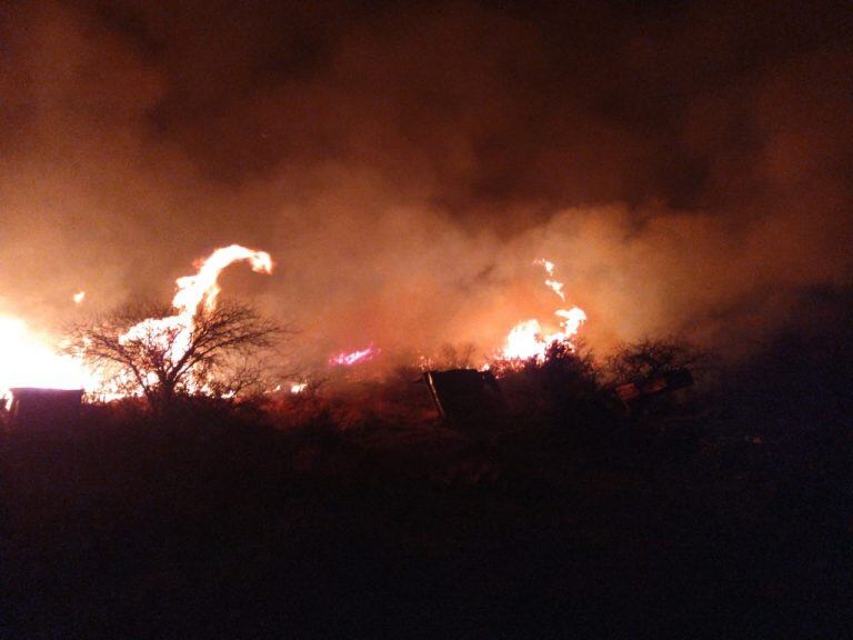 Incendio en La Gloria