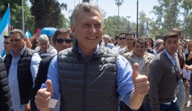 El presidente Macri en su visita a Misiones.