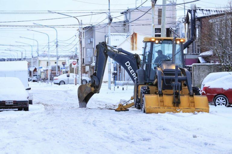 Limpieza de la ciudad de Río Grande por  el Municipio