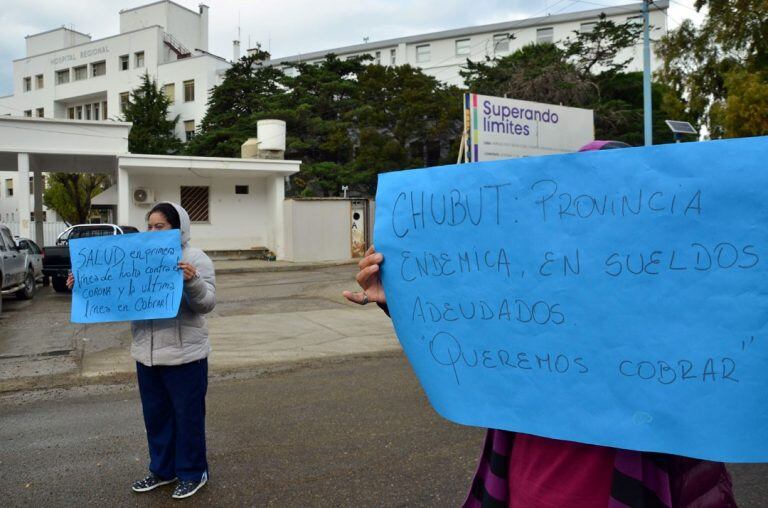 Reclamo de trabajadores.