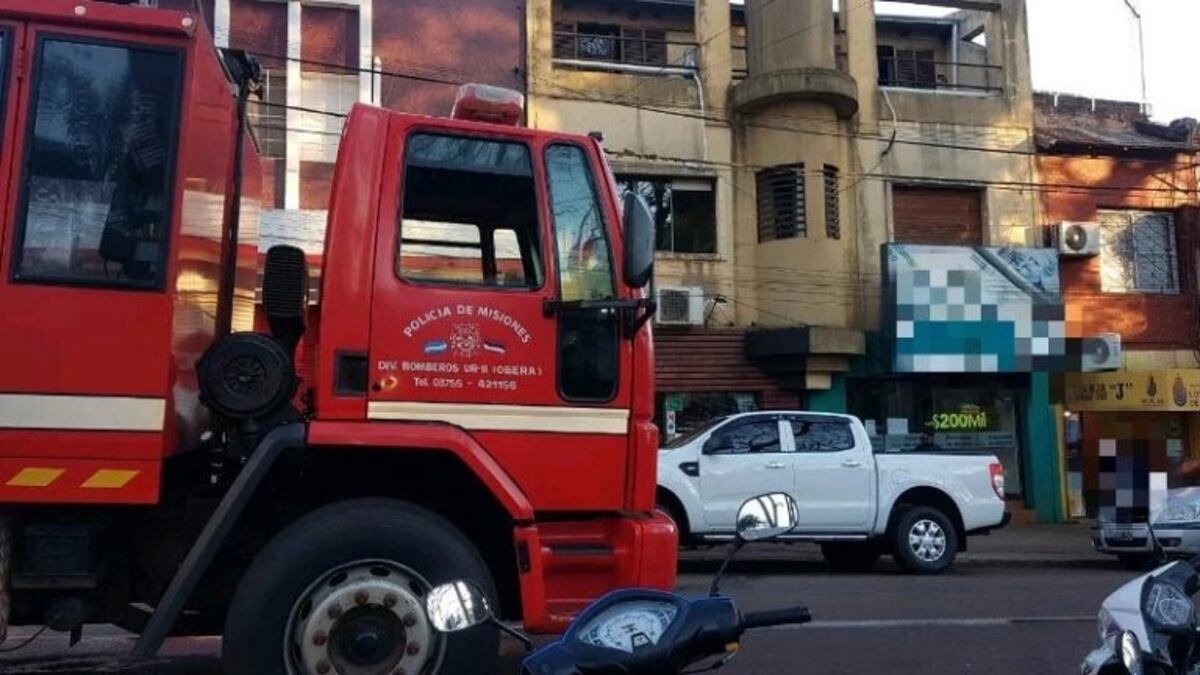 Sofocaron un incendio en un edificio de Oberá