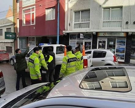 Pelea en el centro de Ushuaia