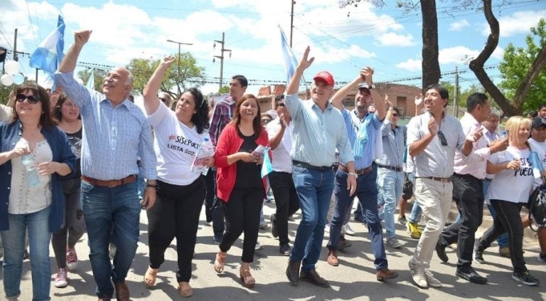 La caminata del "Sí se puede" por las calles de Palpalá.