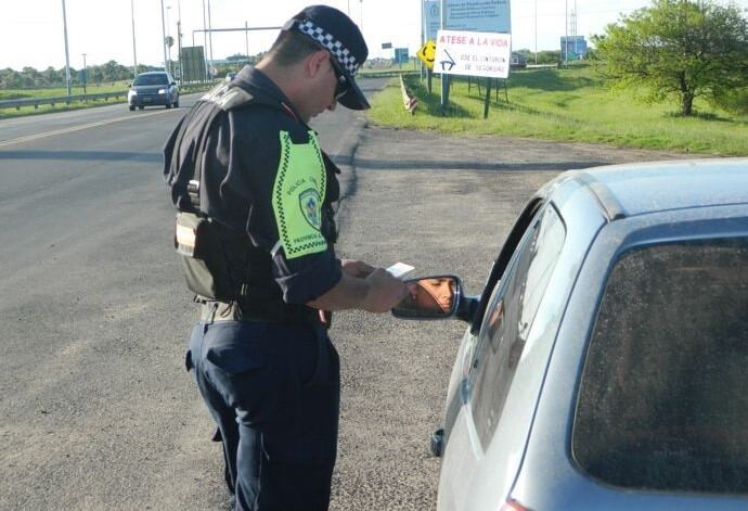 Control. Policía Caminera en Chaco