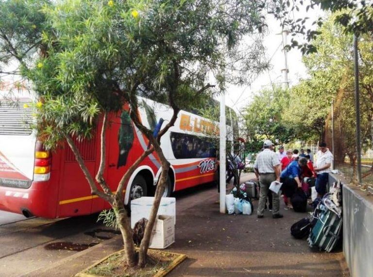 Se reanudó el conflicto en la Terminal de Posadas. (Foto: Misiones Online)