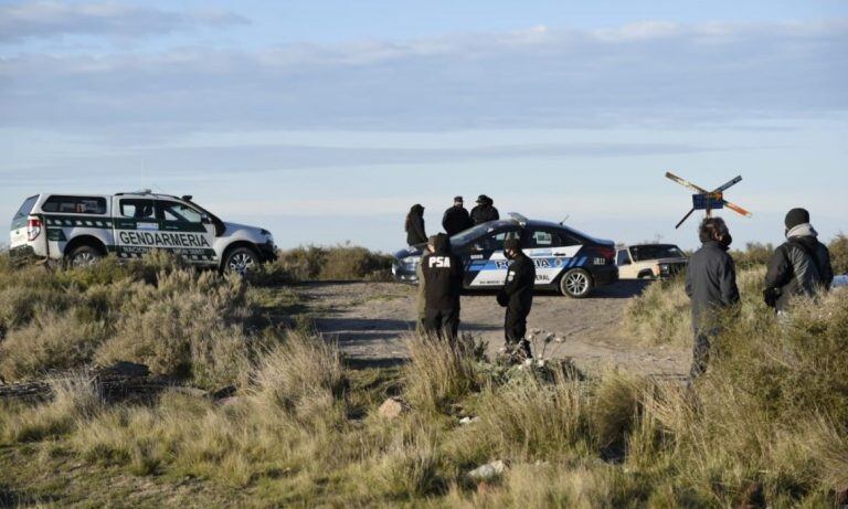 Efectivos durante la búsqueda de Facundo Astudillo Castro (Foto: Clarín)