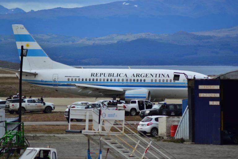 Mauricio Macri en Ushuaia (Fotos Cindi Castro - Vía Ushuaia)