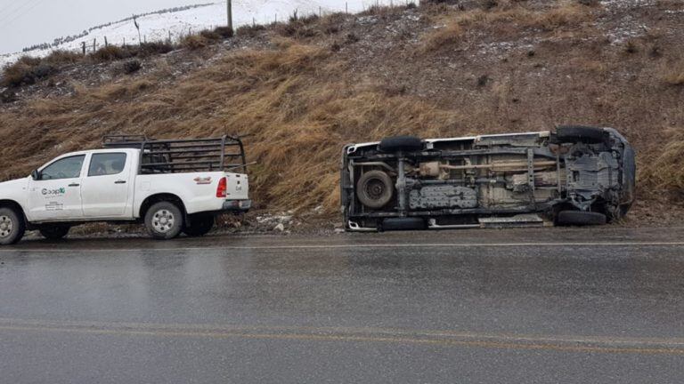 Accidente camino a La Hoya.