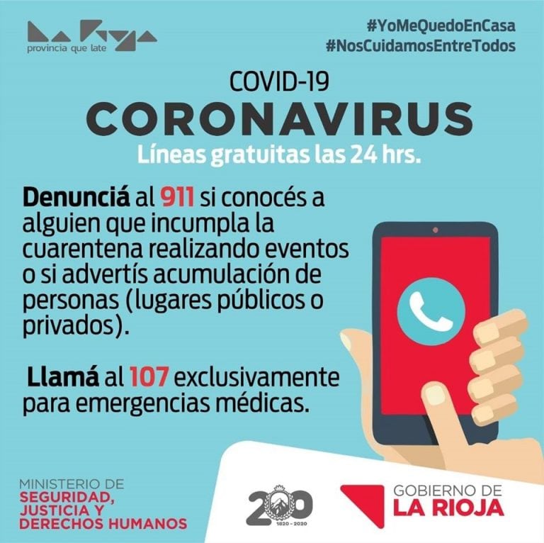 Líneas de emergencias - La Rioja