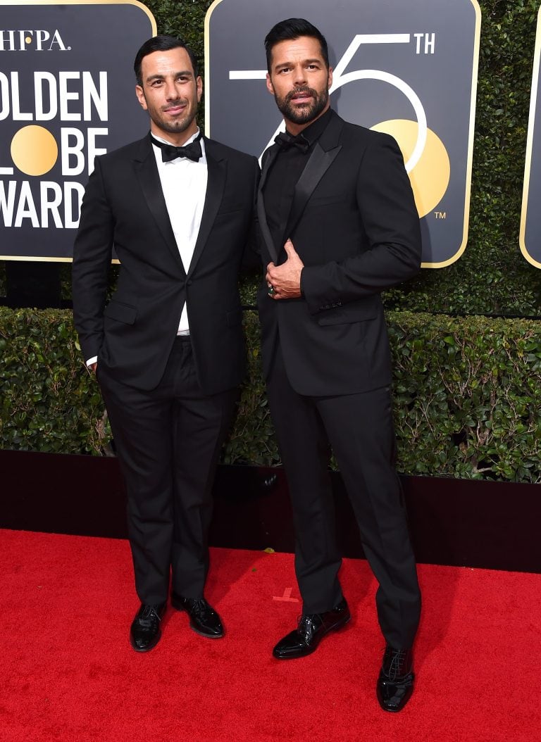 Ricky Martin y Jwan Yosef  en la alfombra roja (Web)