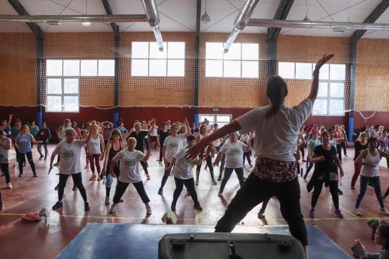 Zumba de verano en Tierra del Fuego