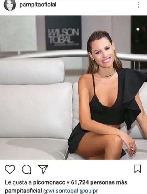 'Like' de Pico Mónaco a Pampita