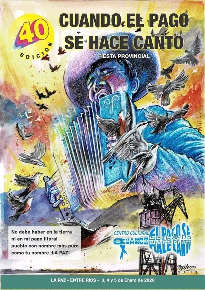 Afiche 40º Edición Cuando el pago se hace canto.