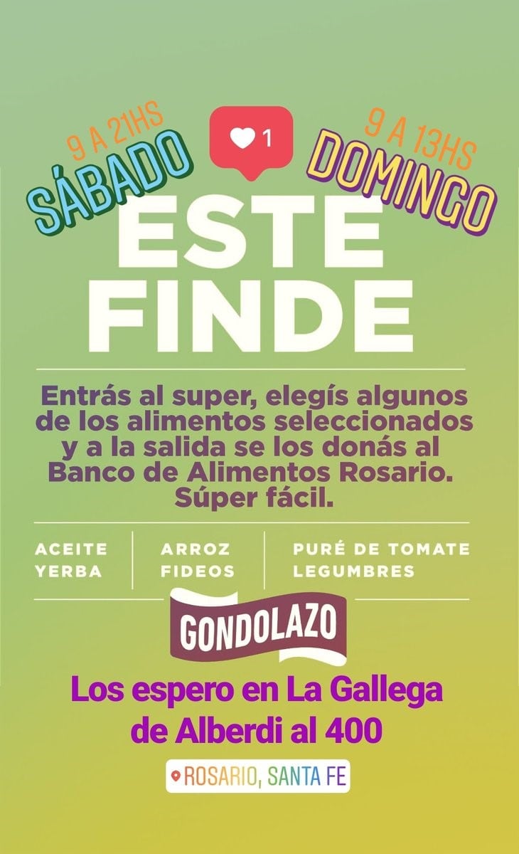 El Gondolazo se realizará el sábado y domingo.