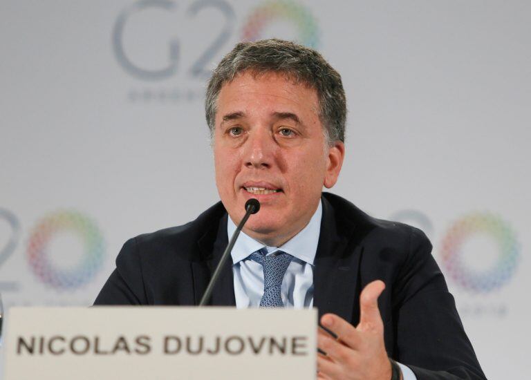 Nicolás Dujovne, durante la reunión ministerial del G20 en Bali, Indonesia. Foto: REUTERS.