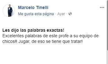 El mensaje de Marcelo Tinelli.