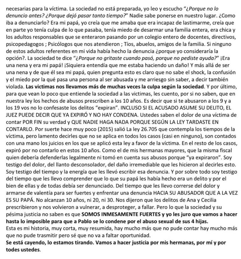 La carta de Valeria Benitez Coll (@valcollok)