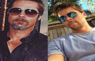 Nathan Meads, el hombre que es igual a Brad Pitt (Web)