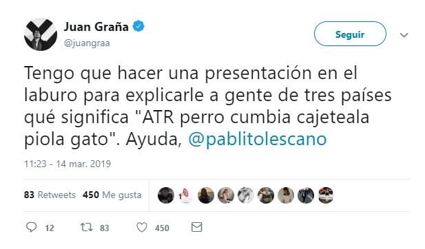 La pregunta del usuario. (Captura)