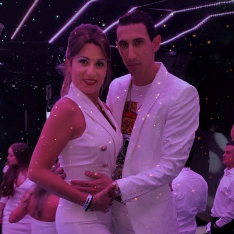 Jorgelina Cardoso y Ángel Di María (Instagram/jorgelinacardoso26)