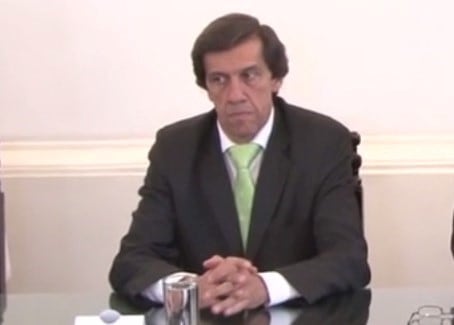 Ministro de Hacienda y Finanzas, Carlos Sadir.