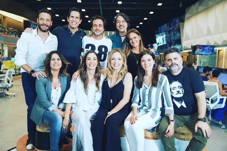 El reencuentro del elenco de "Montaña Rusa" (Foto: gentileza TN)