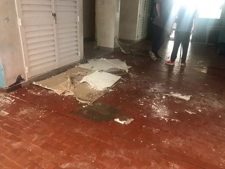 vandalismo en escuela de las heras