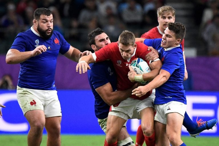 Gales venció de manera agónica a Francia, por 20-19 (Foto: AFP).