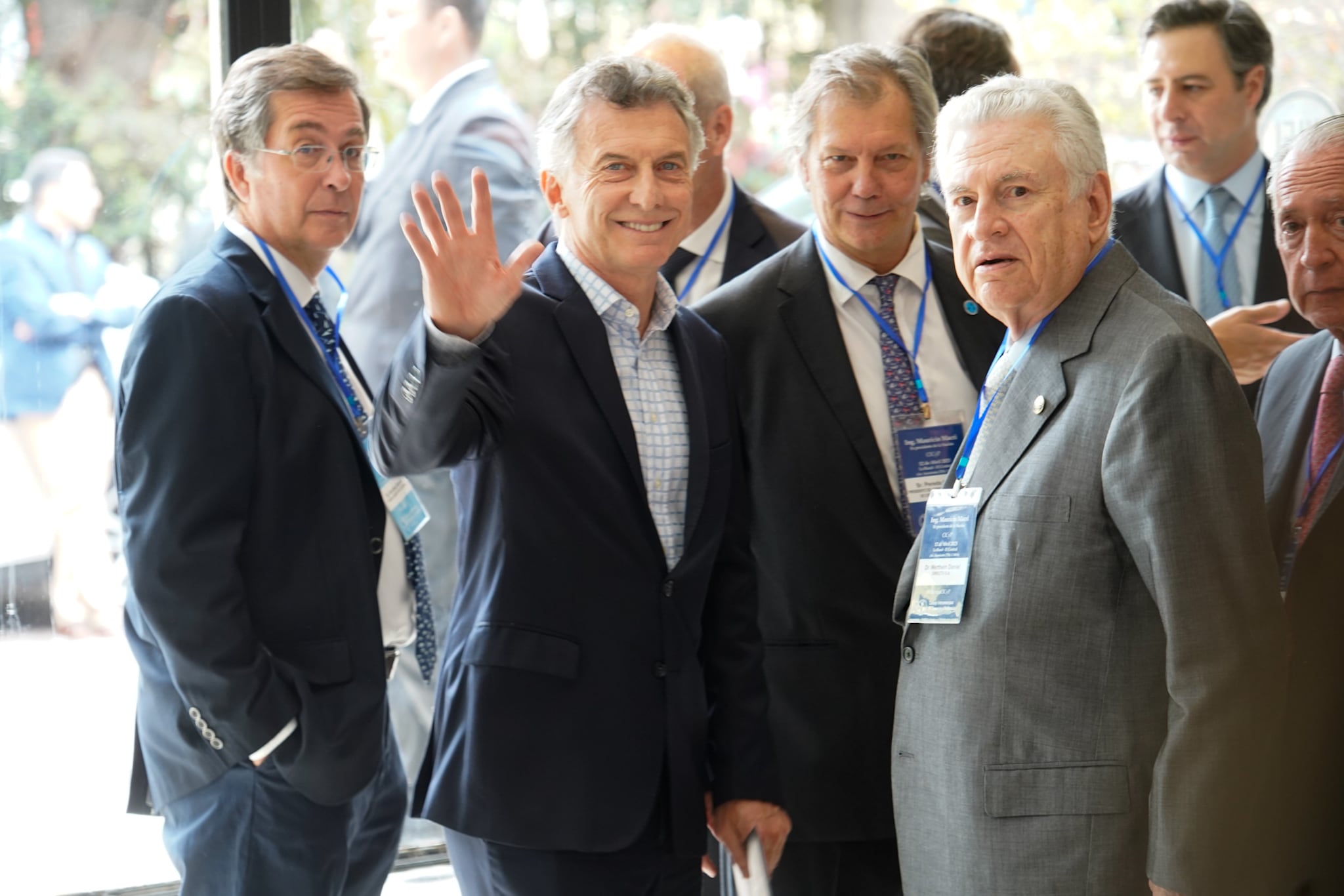 12-04 Mauricio Macri con empresarios en el almuerzo de Cicyp en La Rural. foto: Foto Clarín