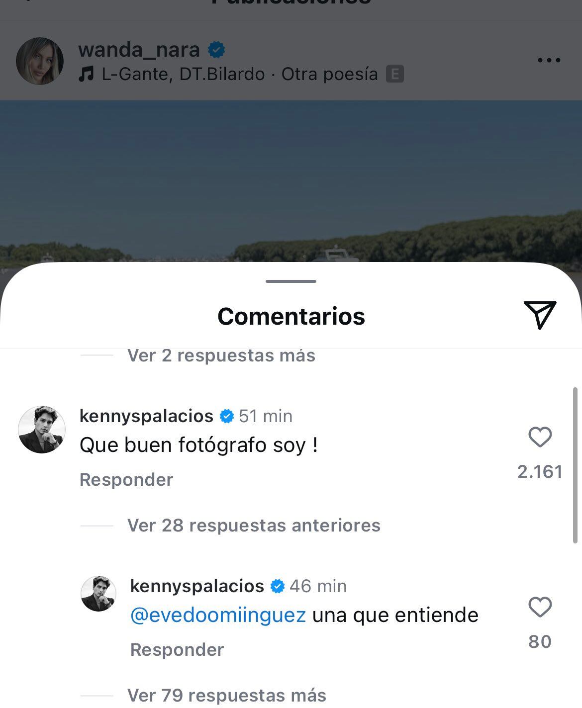 El provocativo mensaje de Kennys Palacios, el amigo de Wanda Nara