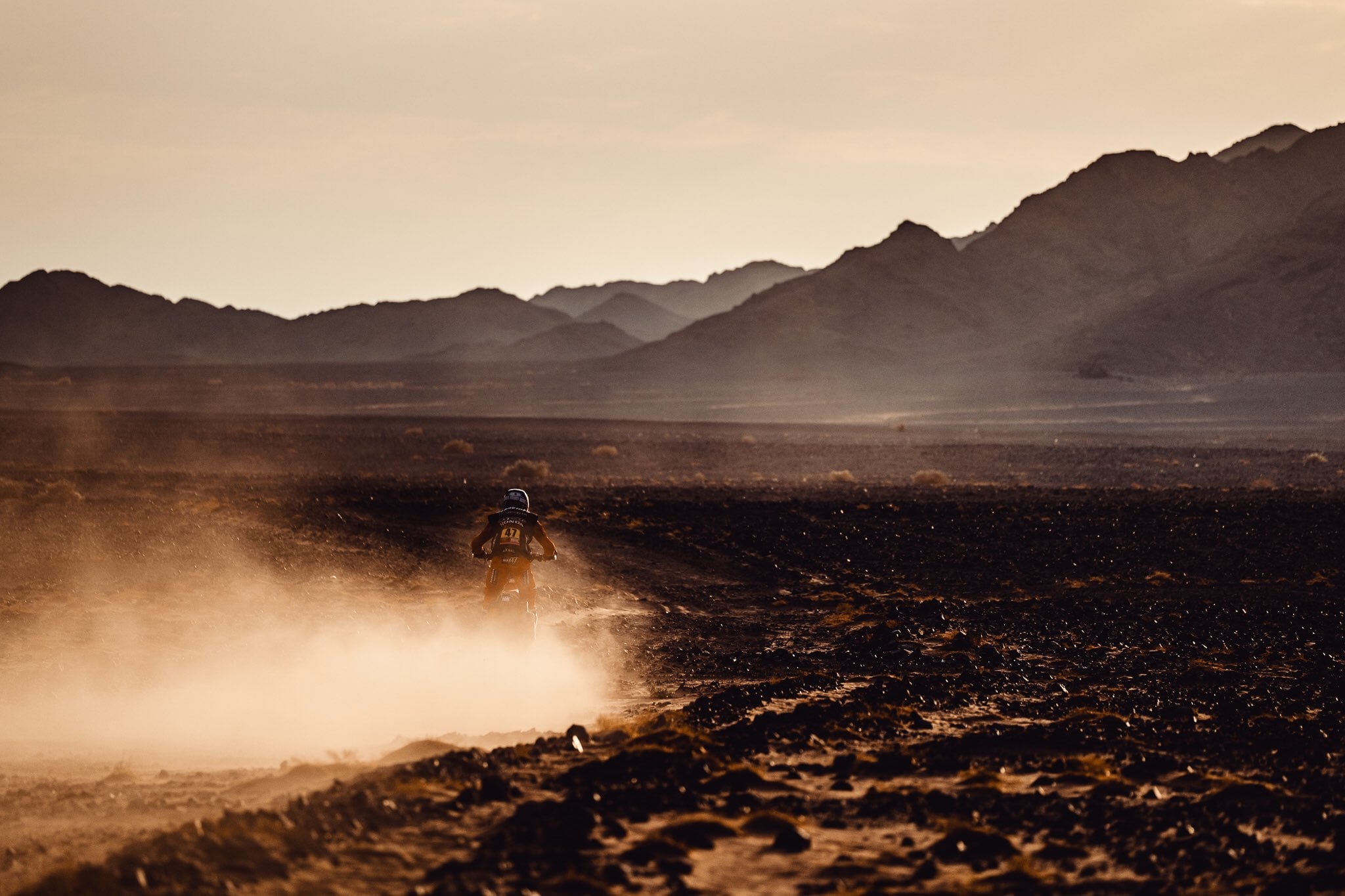 El salteño en la undécima etapa del Rally Dakar.