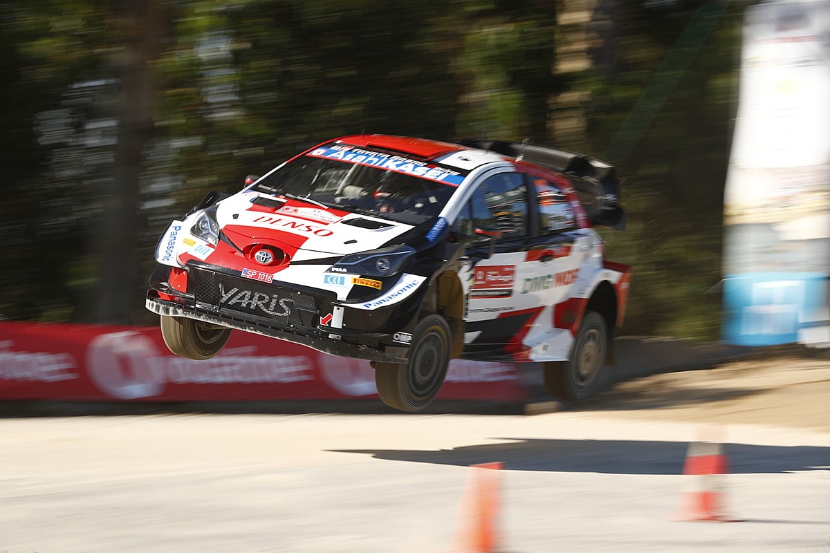 Elfyn Evans, en el Toyota Yaris WRC.