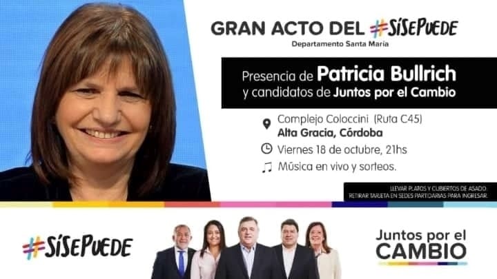 Invitación a la cena "Sí se puede".